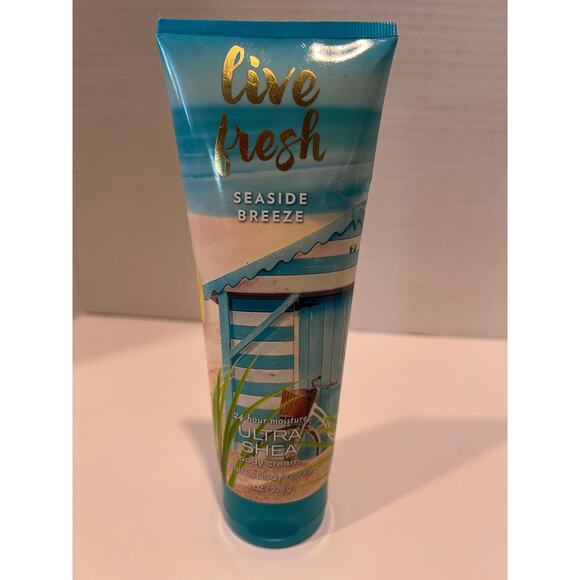 NEW Bath & Body Works Live Fresh Seaside Breeze Ultra  24 Hour Moisture 8 oz. - Picture 1 of 3